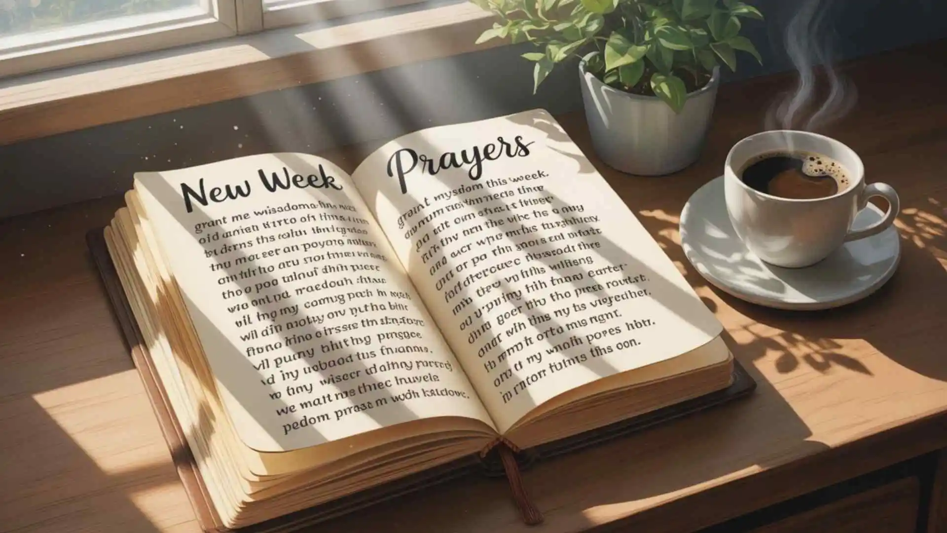 Short new week prayers for myself