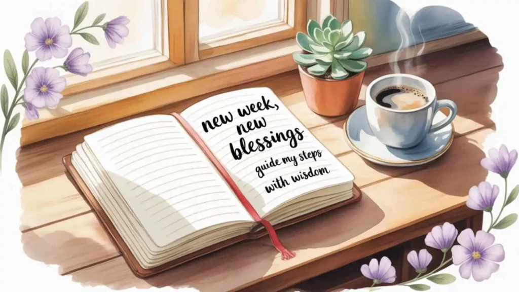 Short new week prayers for myself