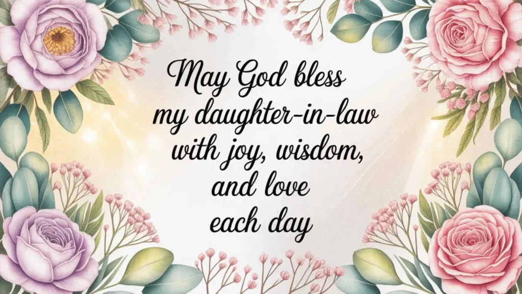Short prayers for daughter-in-law