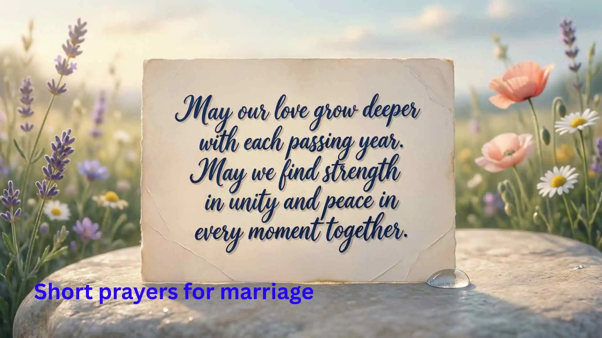 Short prayers for marriage