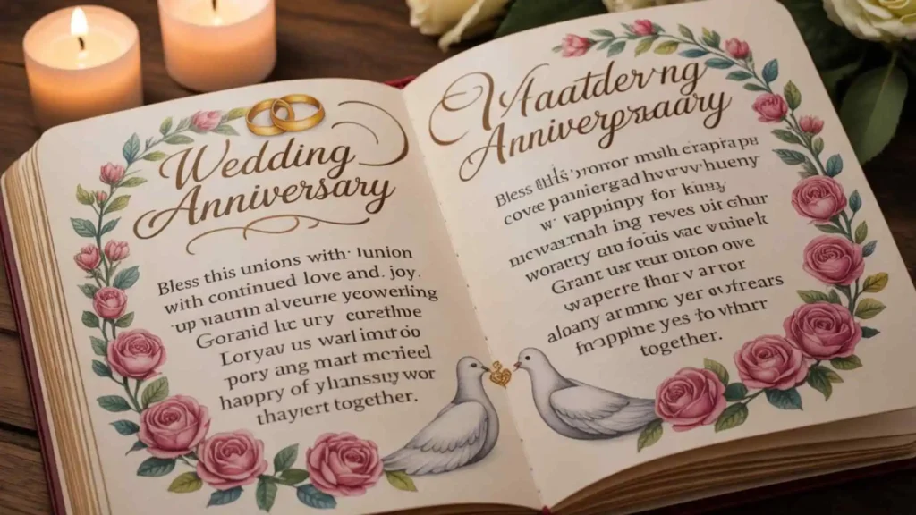 Short prayers for wedding anniversary