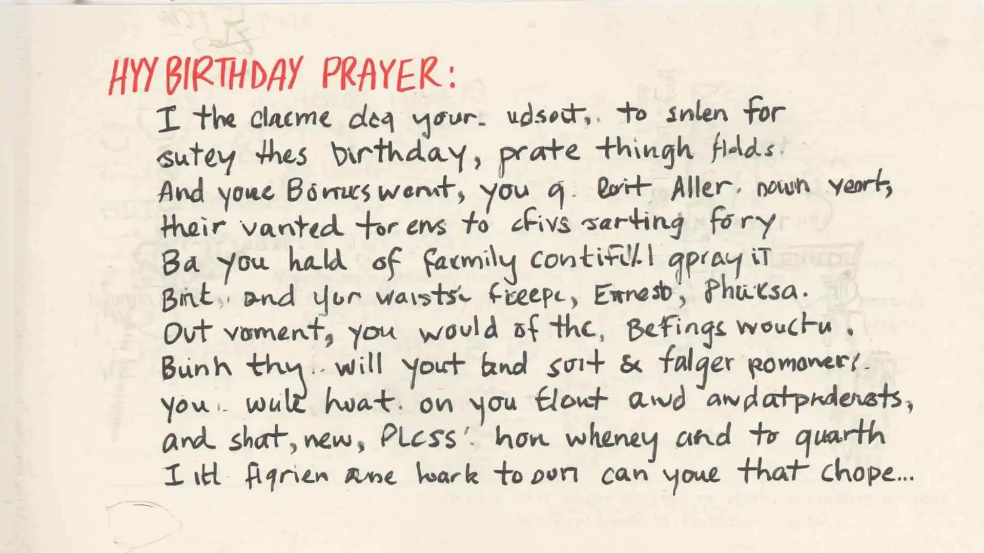 Short birthday prayer for myself