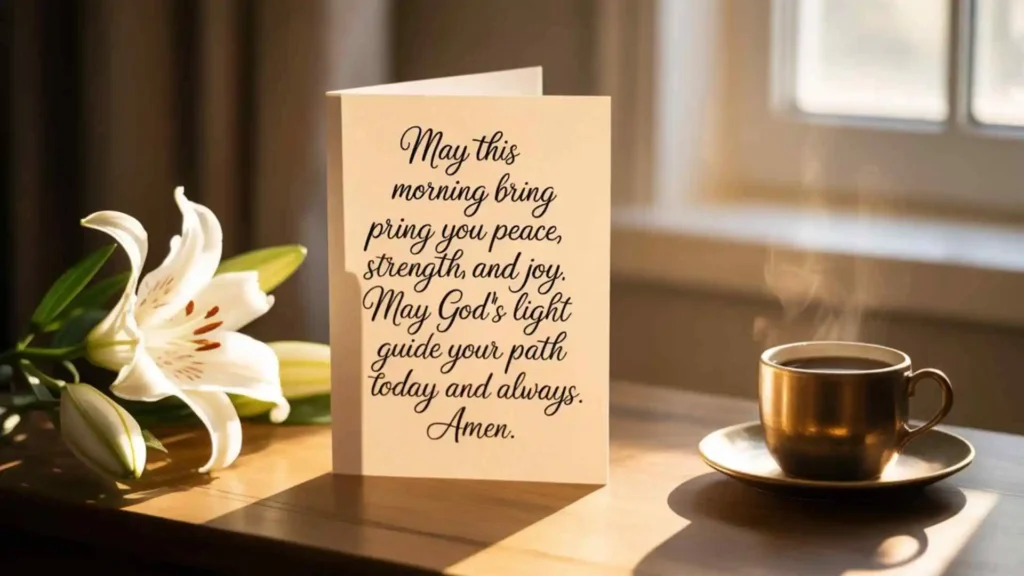 Short good morning prayer for him