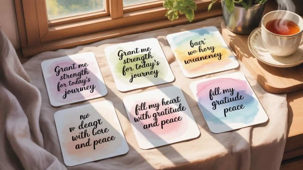 Short morning prayers for myself