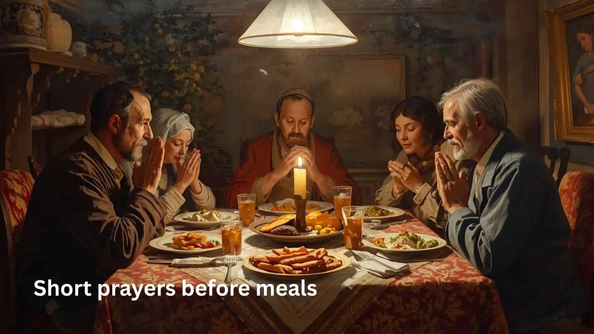 Short prayers before meals