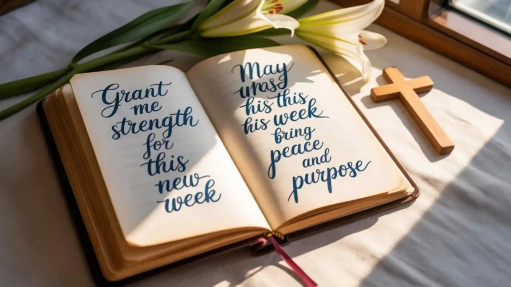 Short prayers for a new week