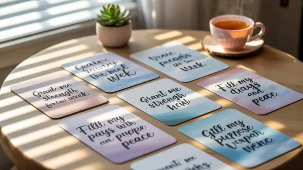 Short prayers for a new week