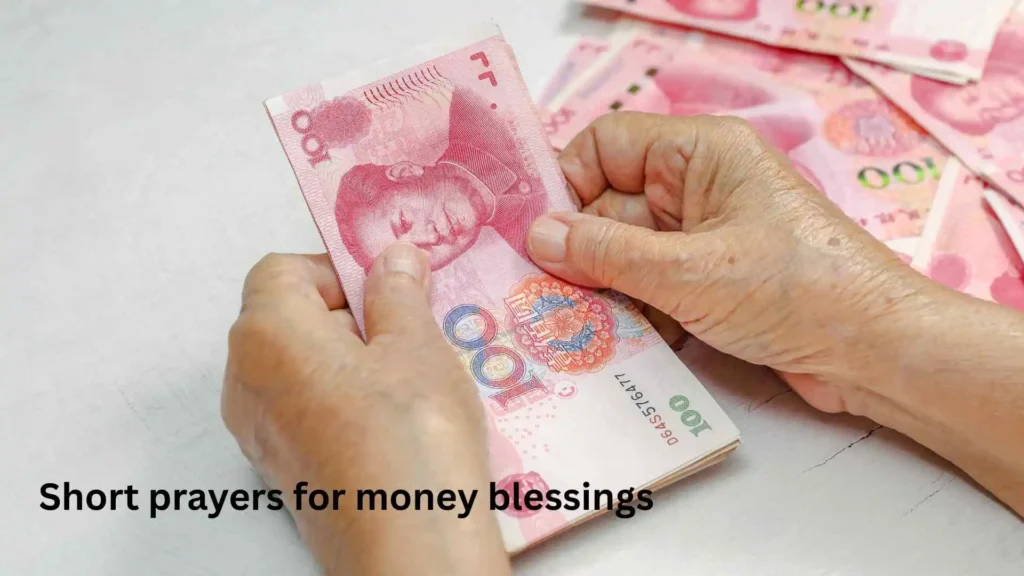 Short prayers for money blessings