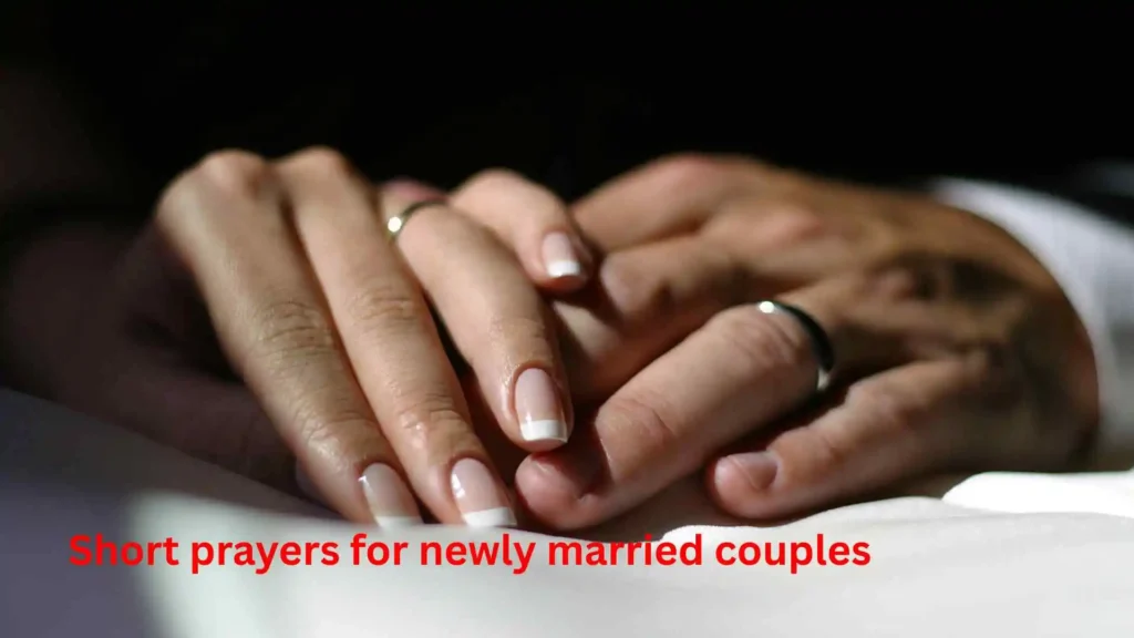 Short prayers for newly married couples