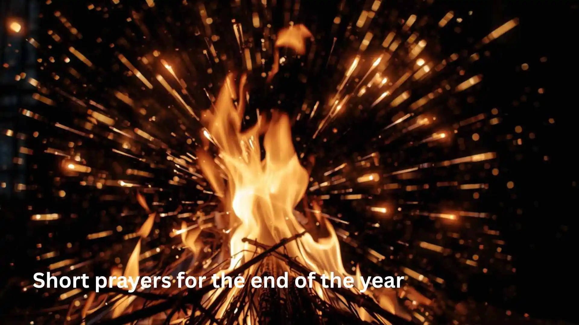 Short prayers for the end of the year