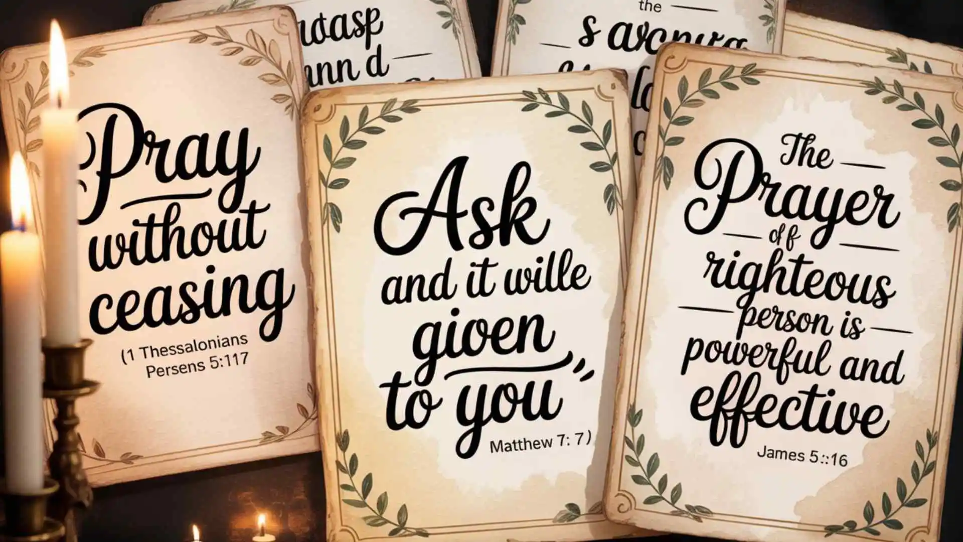 Short Bible verses about prayer