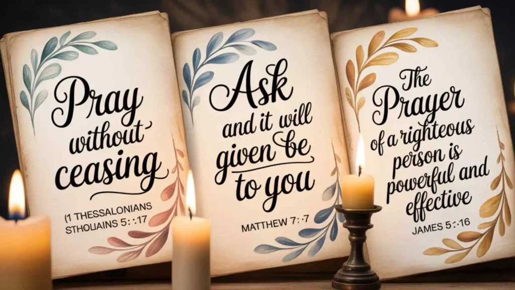 Short Bible verses about prayer
