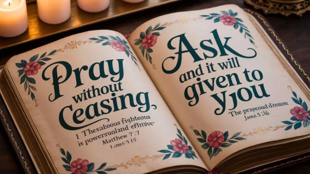 Short Bible verses about prayer