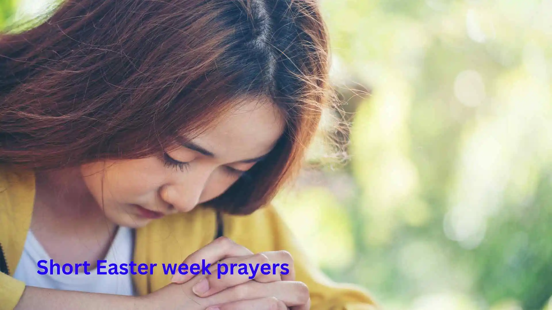 Short Easter week prayers