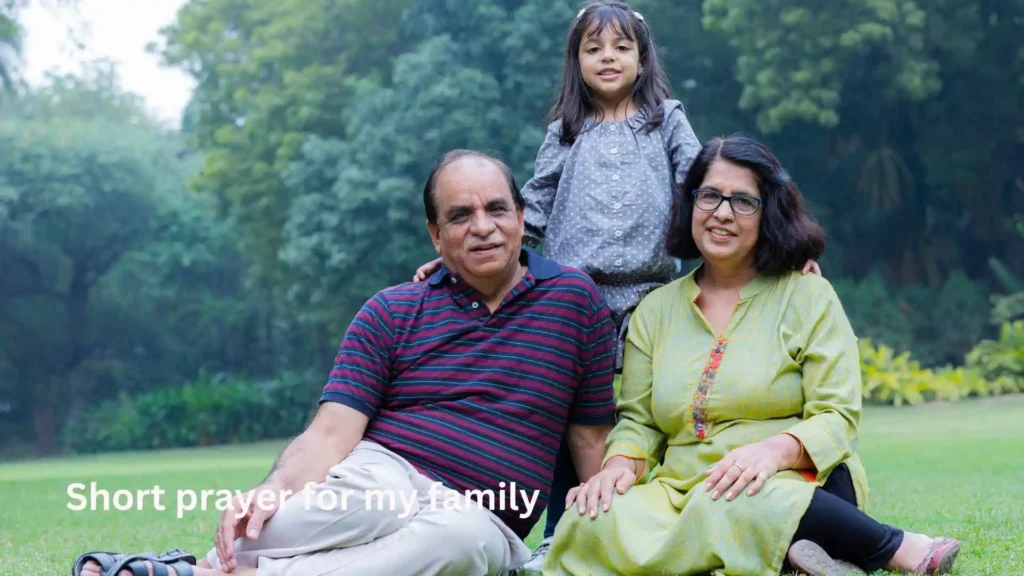 Short prayer for my family