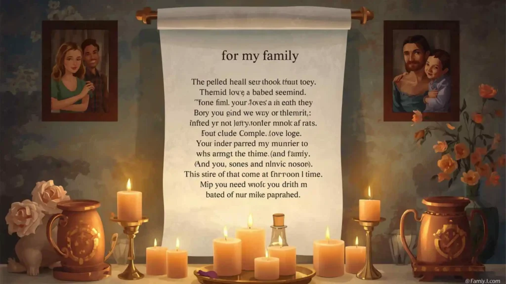 Short prayer for my family