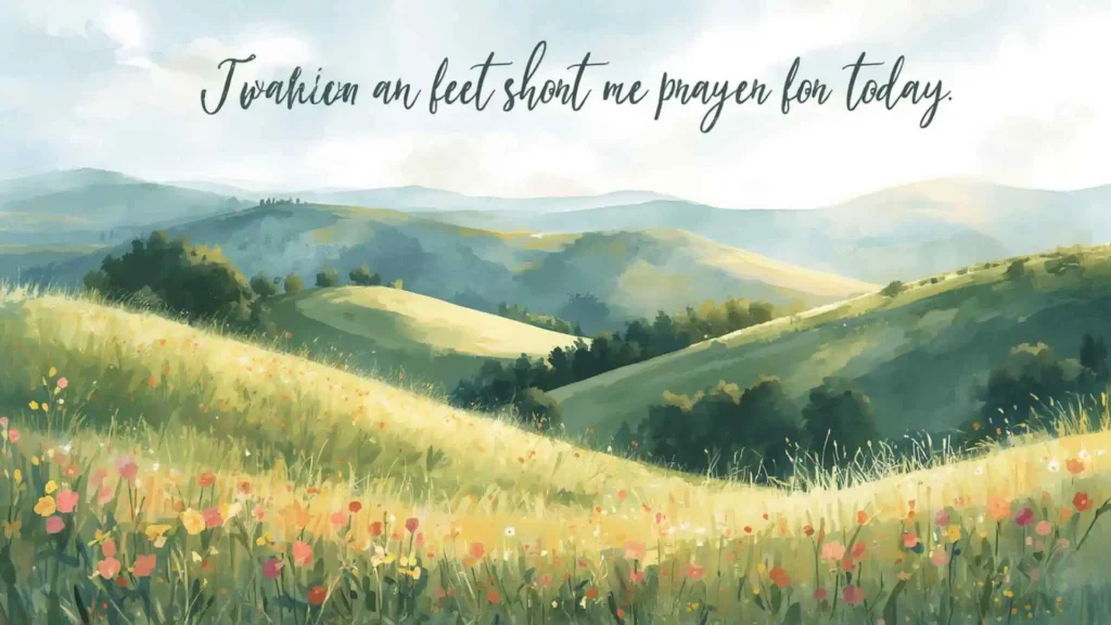 Short prayer for today