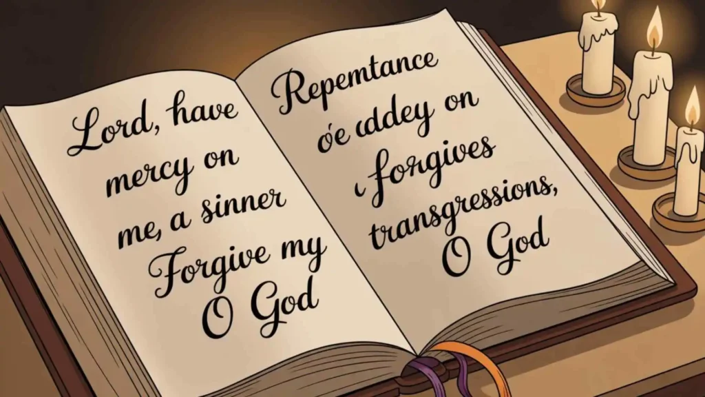 Short repentance prayers
