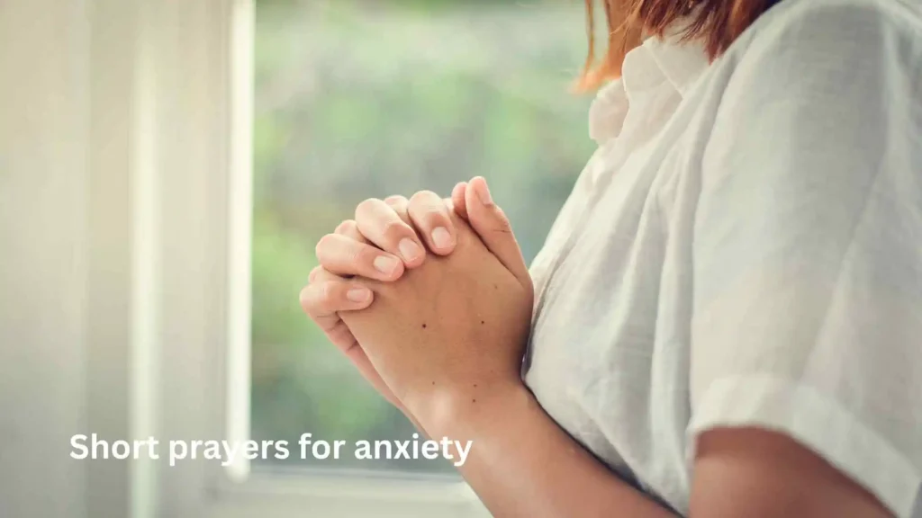 Short prayers for anxiety