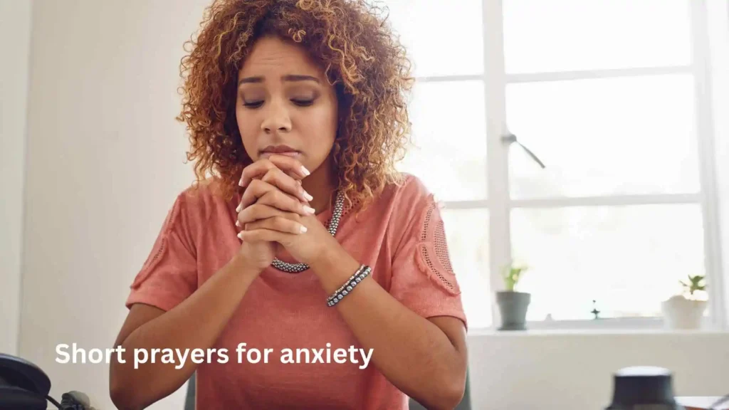 Short prayers for anxiety