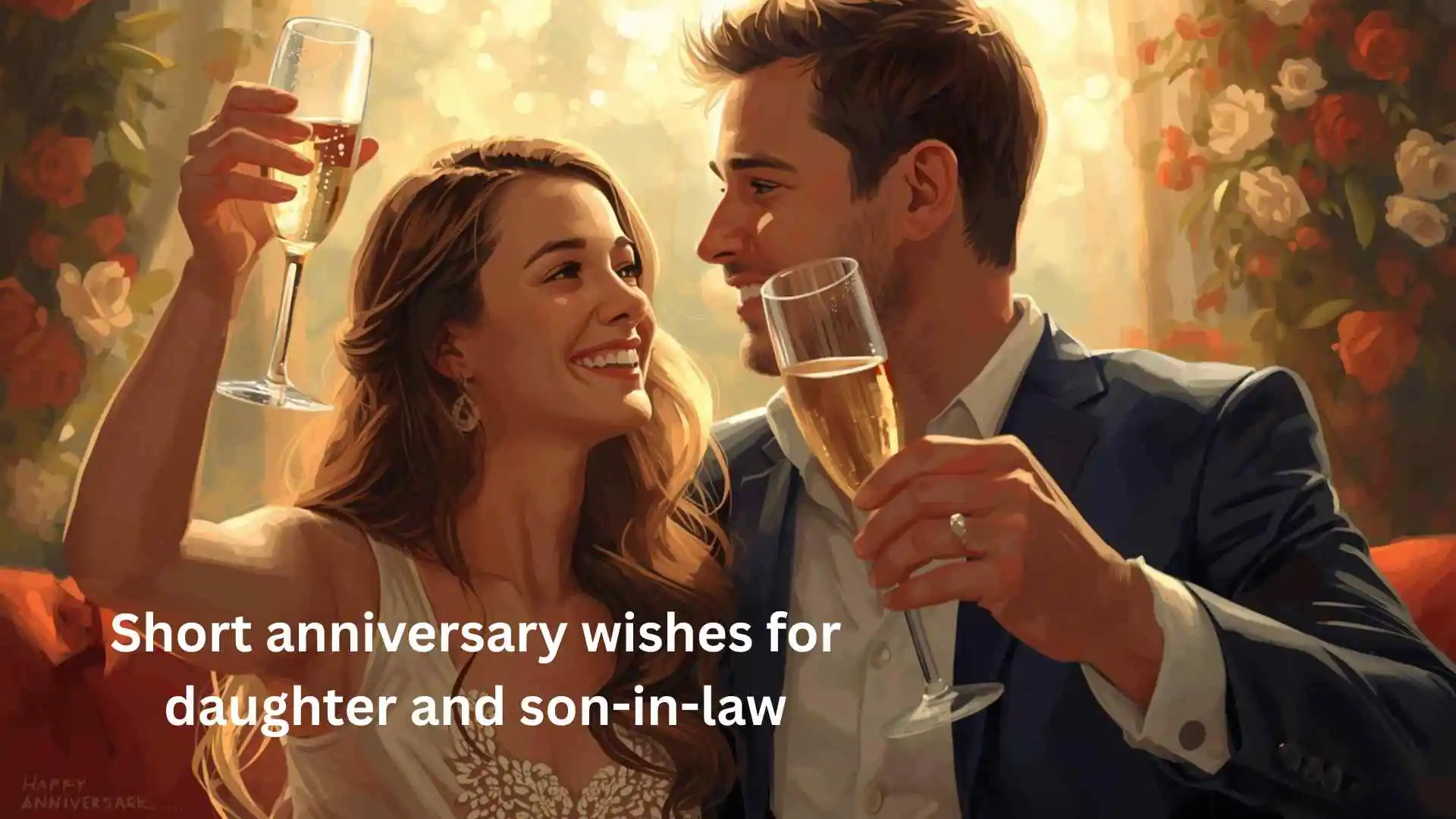 Short anniversary wishes for daughter and son-in-law