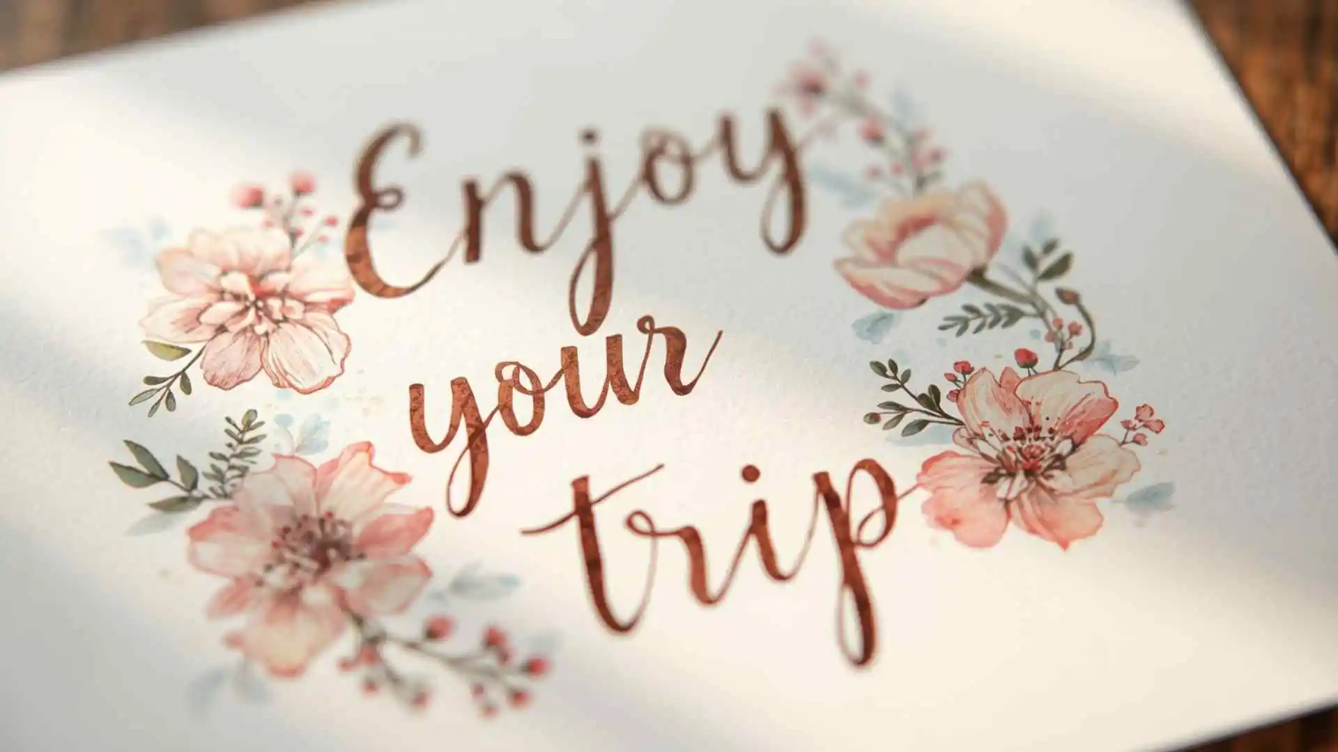 Short enjoy your trip wishes