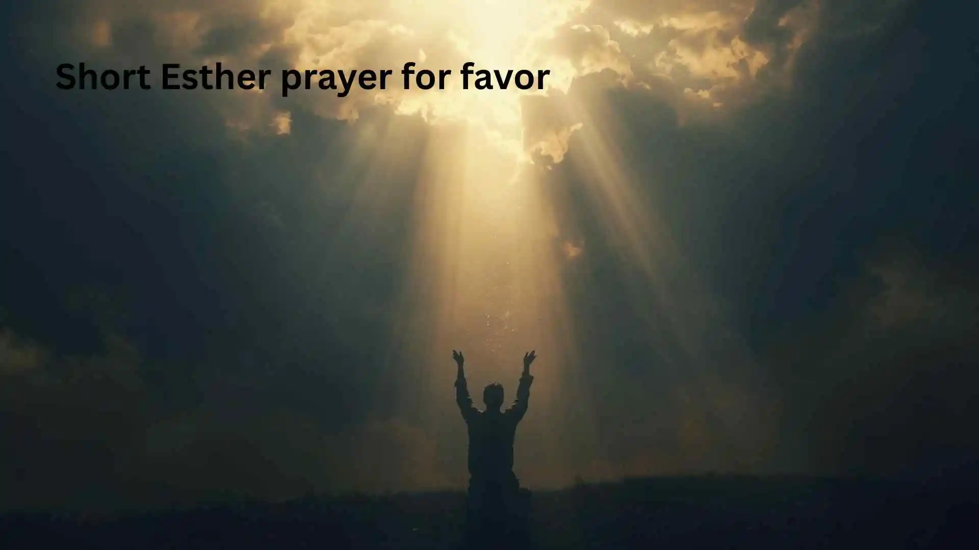 Short Esther prayer for favor