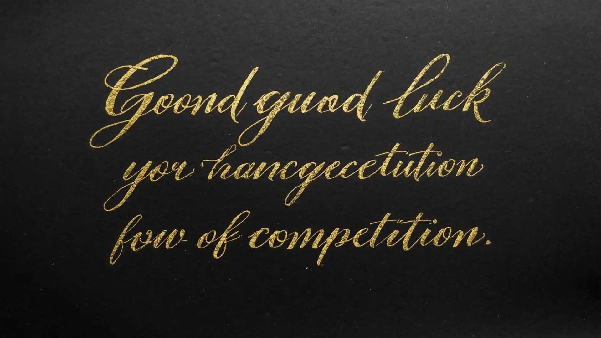 Short good luck wishes for competition