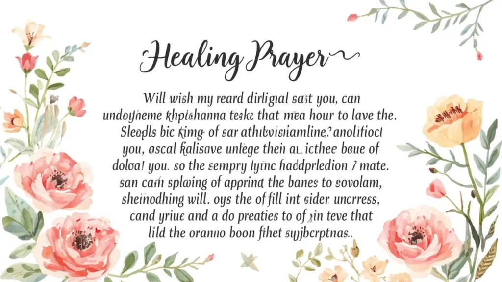 Short healing prayers for a friend