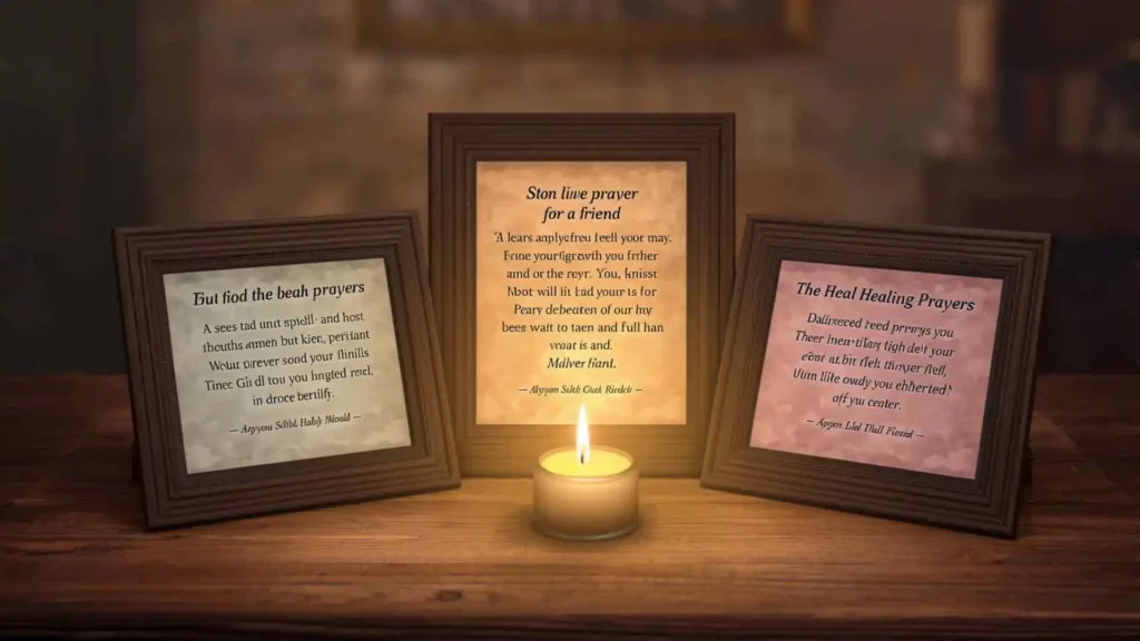 Short healing prayers for a friend