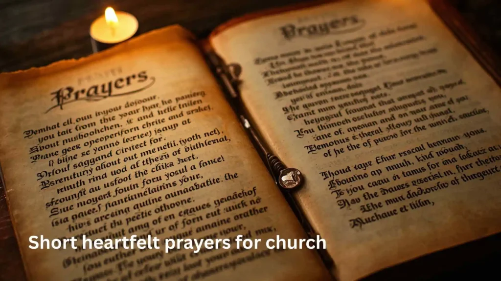 Short heartfelt prayers for church
