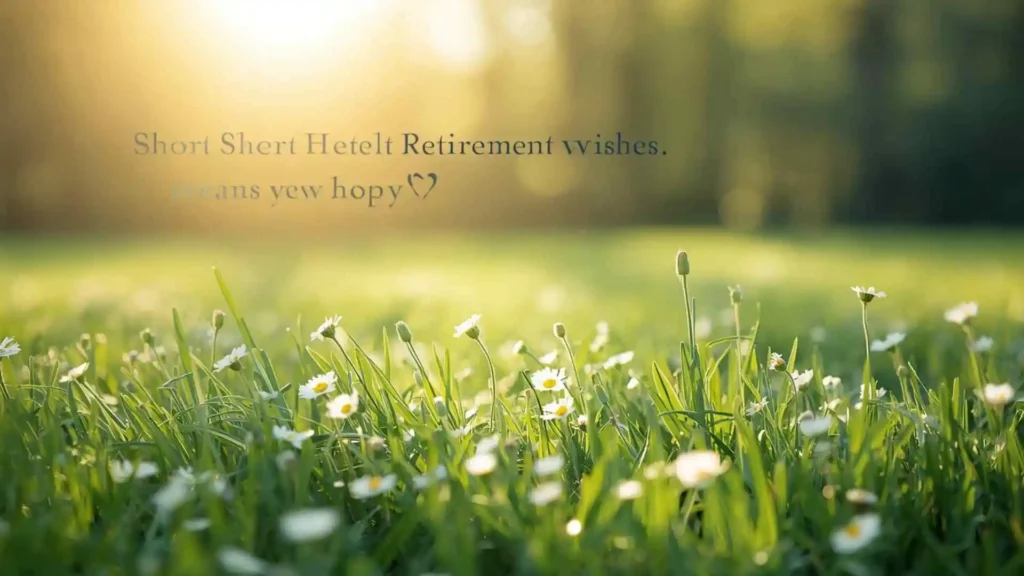 Short heartfelt retirement wishes