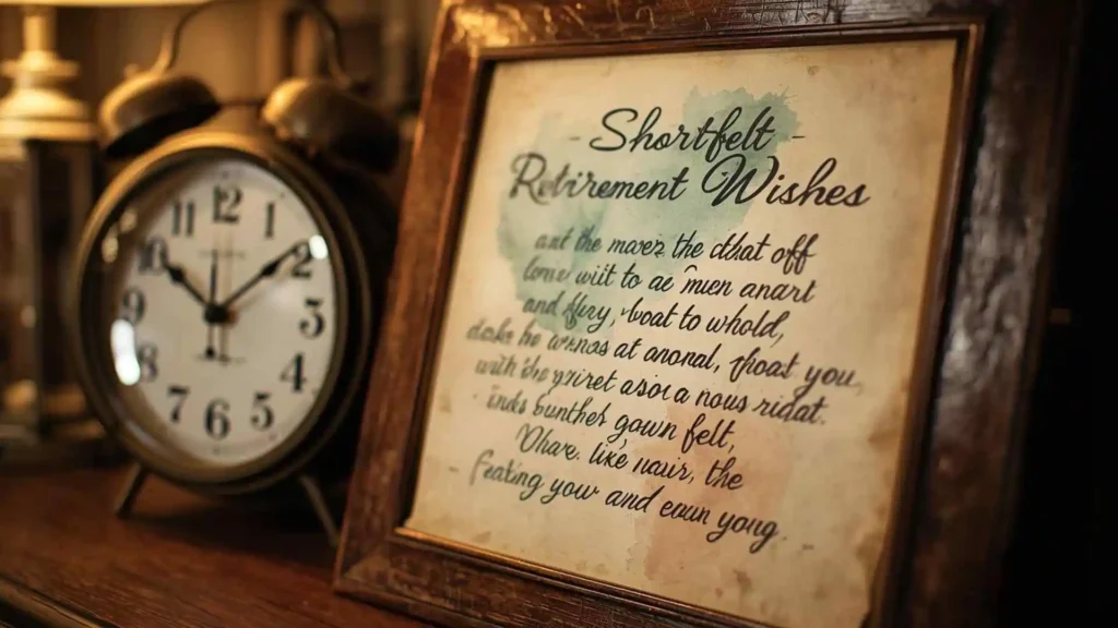 Short heartfelt retirement wishes