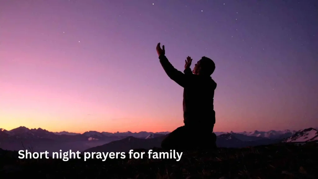 Short night prayers for family