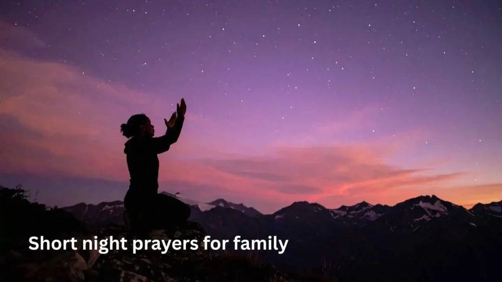 Short night prayers for family