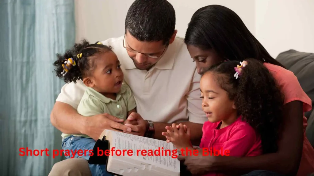 Short prayers before reading the Bible