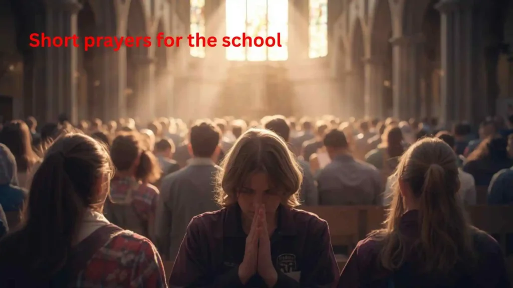Short prayers for the school