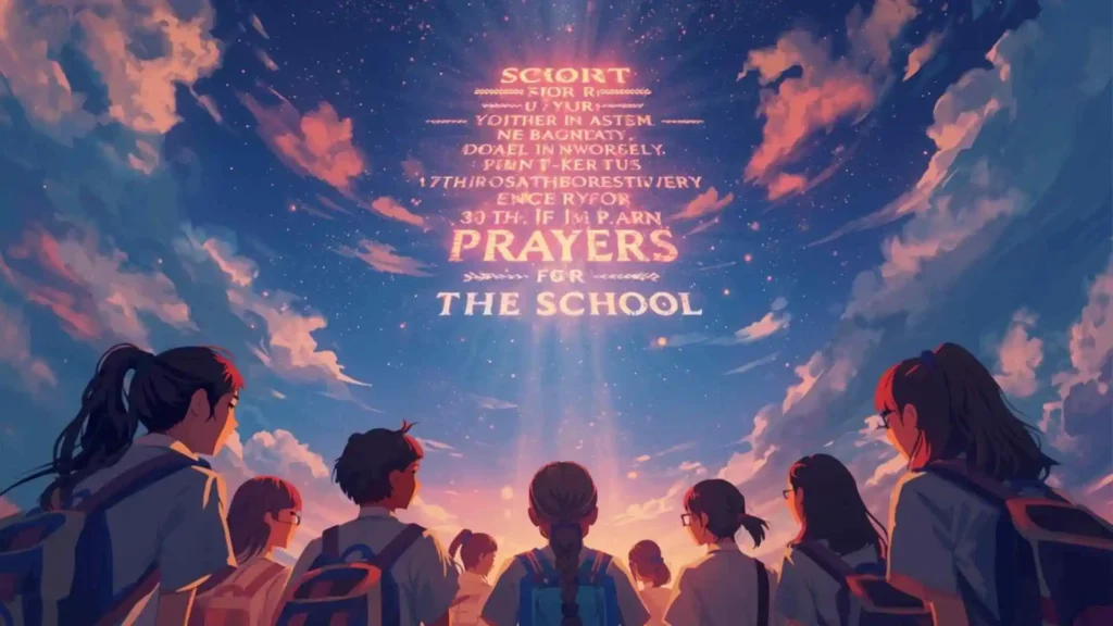 Short prayers for the school