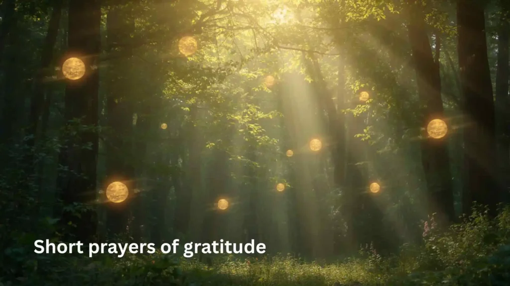 Short prayers of gratitude