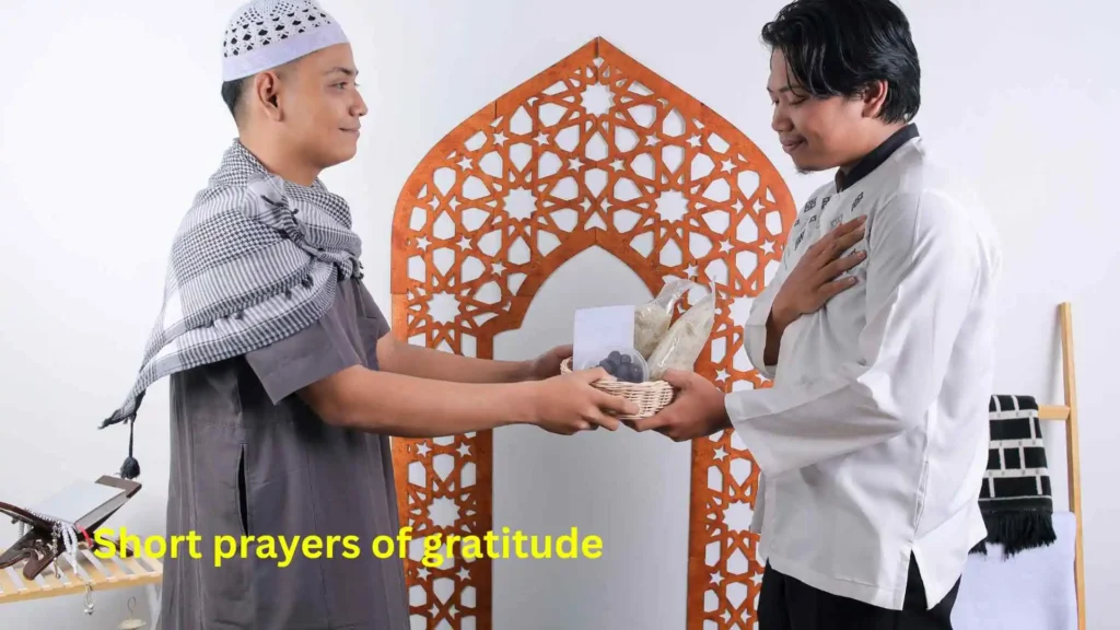 Short prayers of gratitude