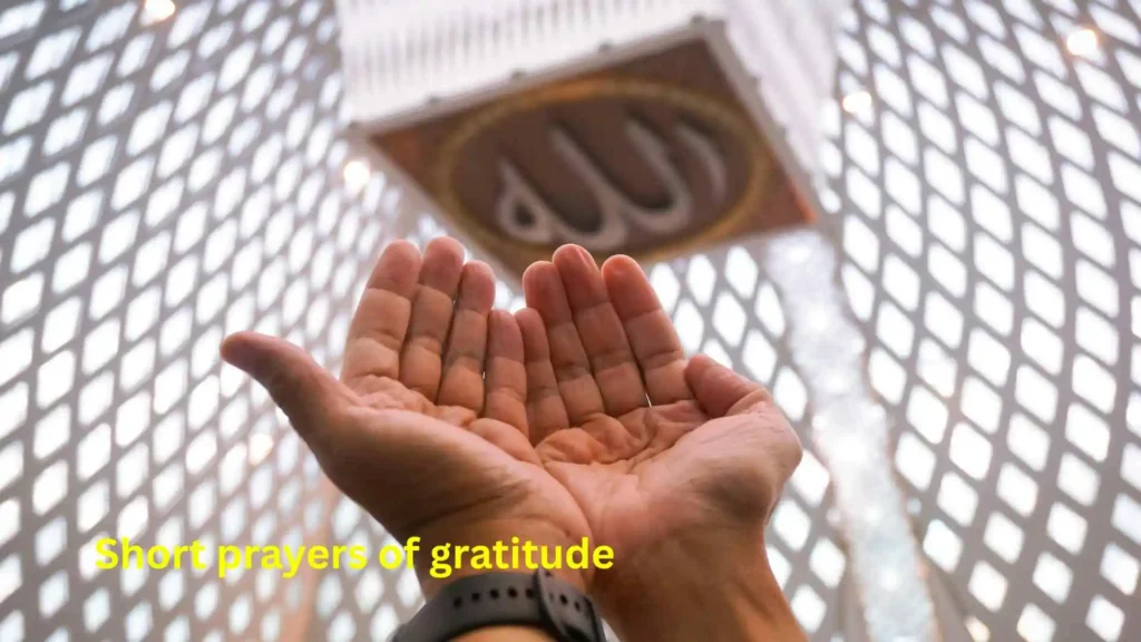 Short prayers of gratitude