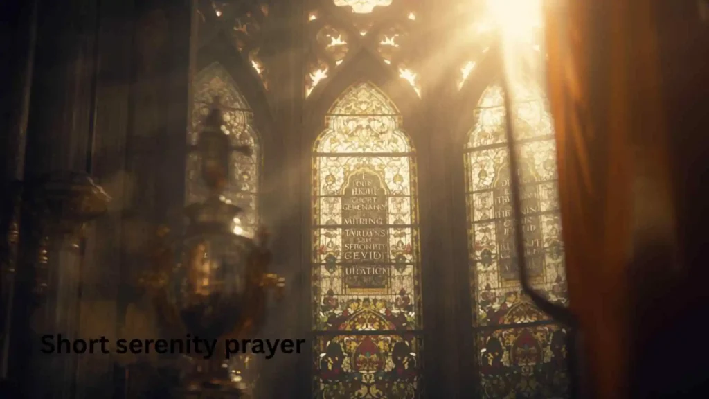 Short serenity prayer