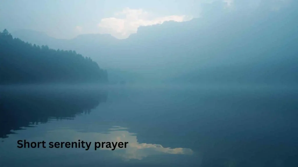 Short serenity prayer