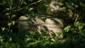 Short serenity prayer