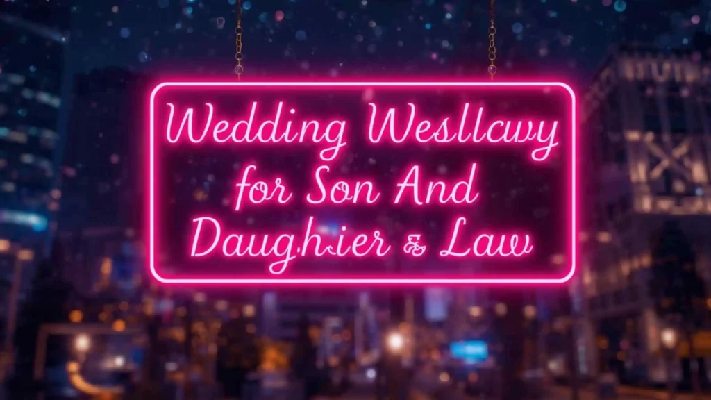 Short wedding wishes for son and daughter-in-law