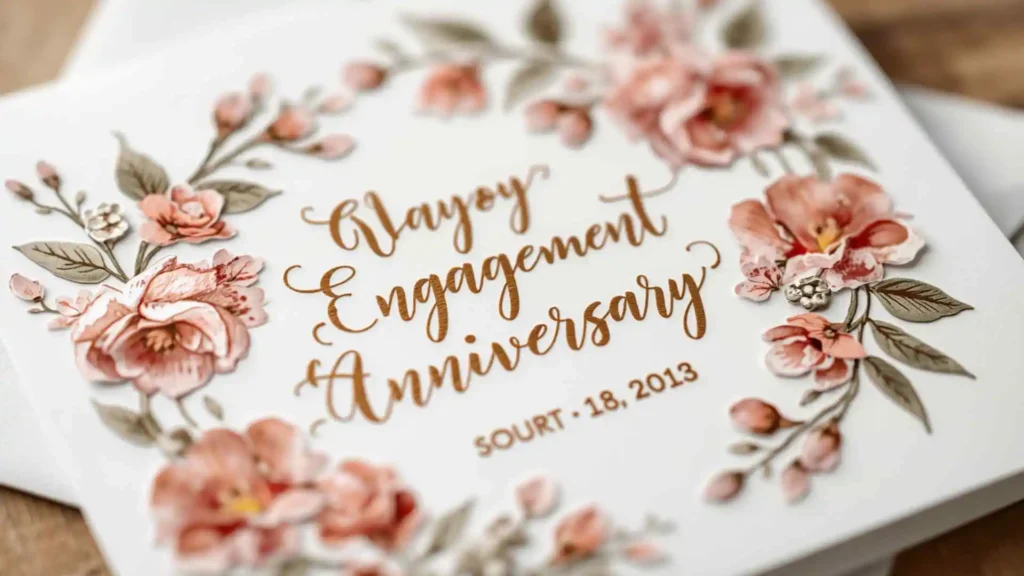 Best Short engagement anniversary wishes