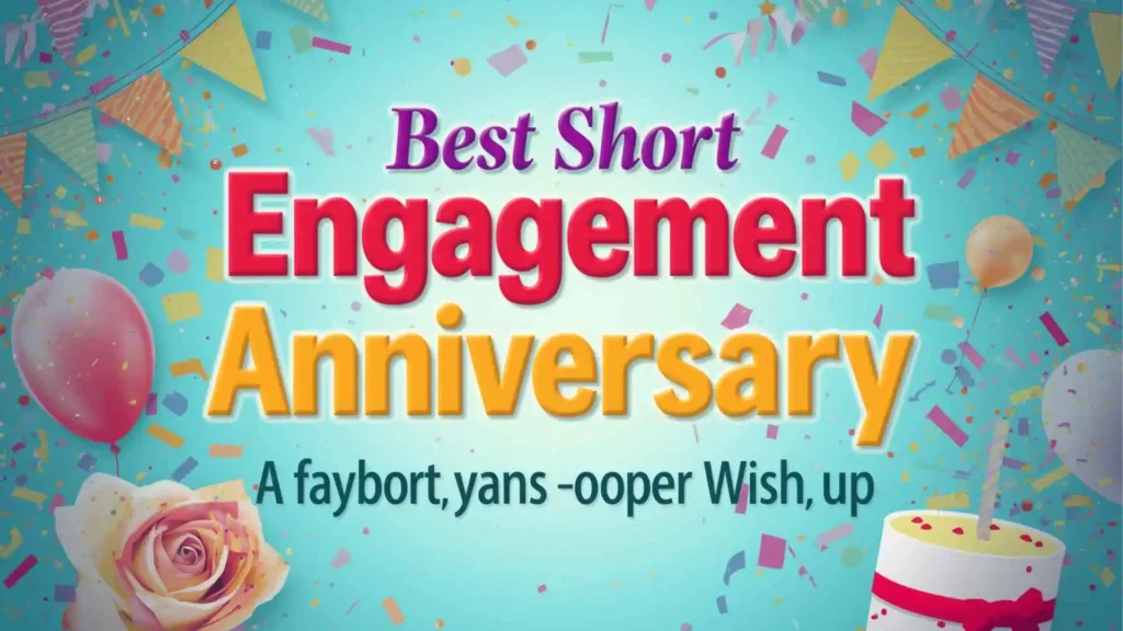 Best Short engagement anniversary wishes