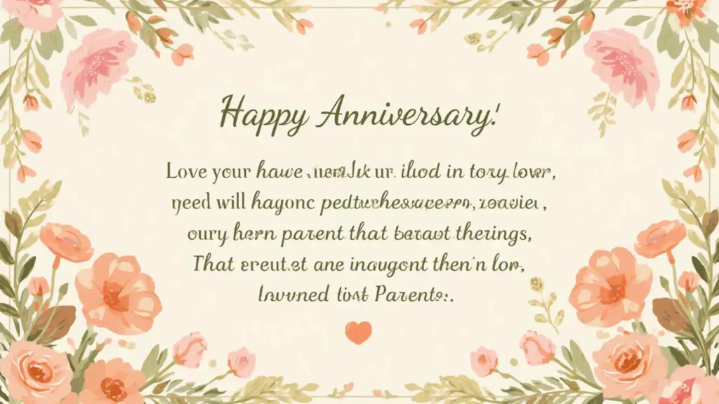 Short anniversary wishes for parents