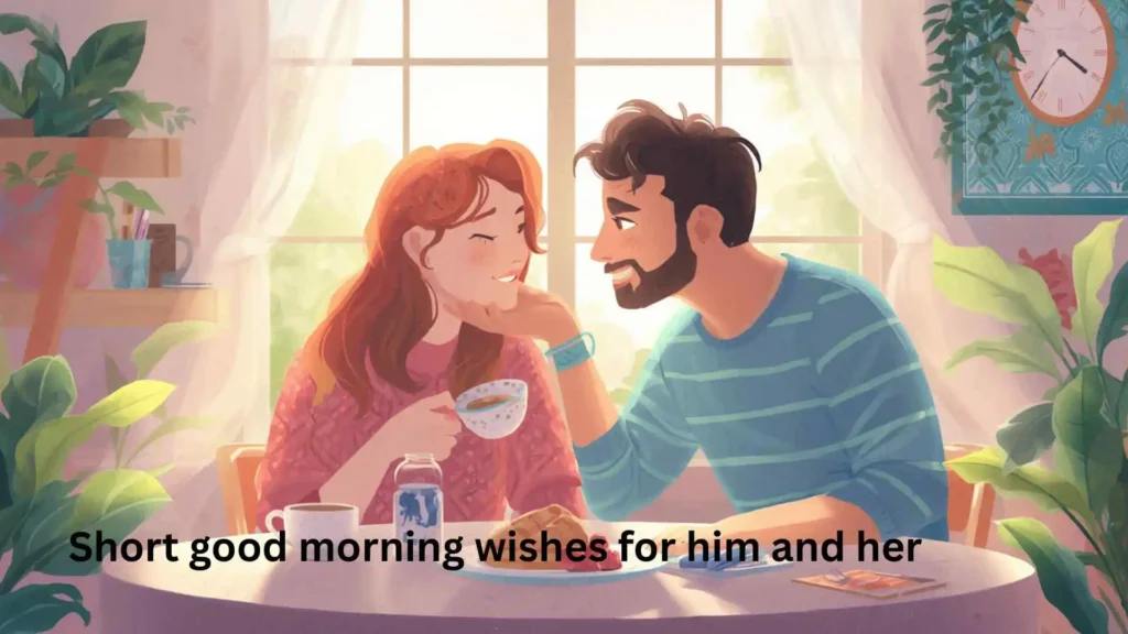 Short good morning wishes for him and her