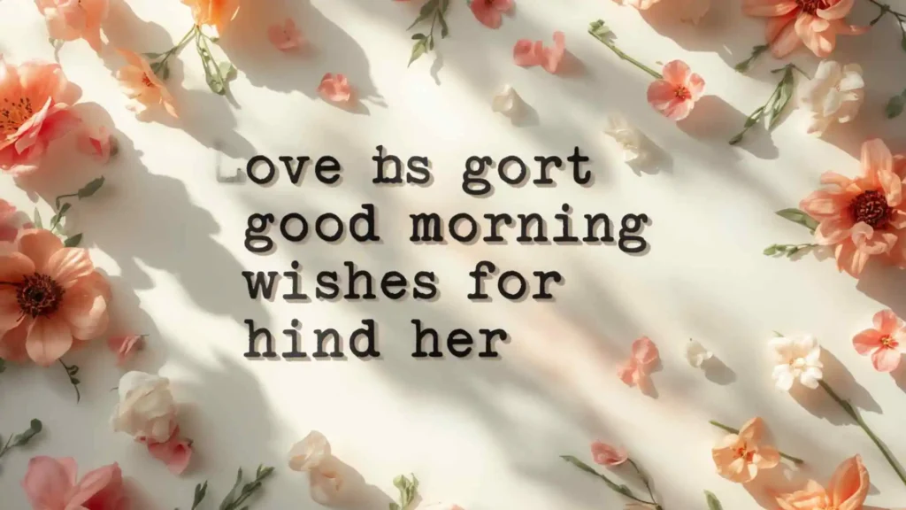 Short good morning wishes for him and her
